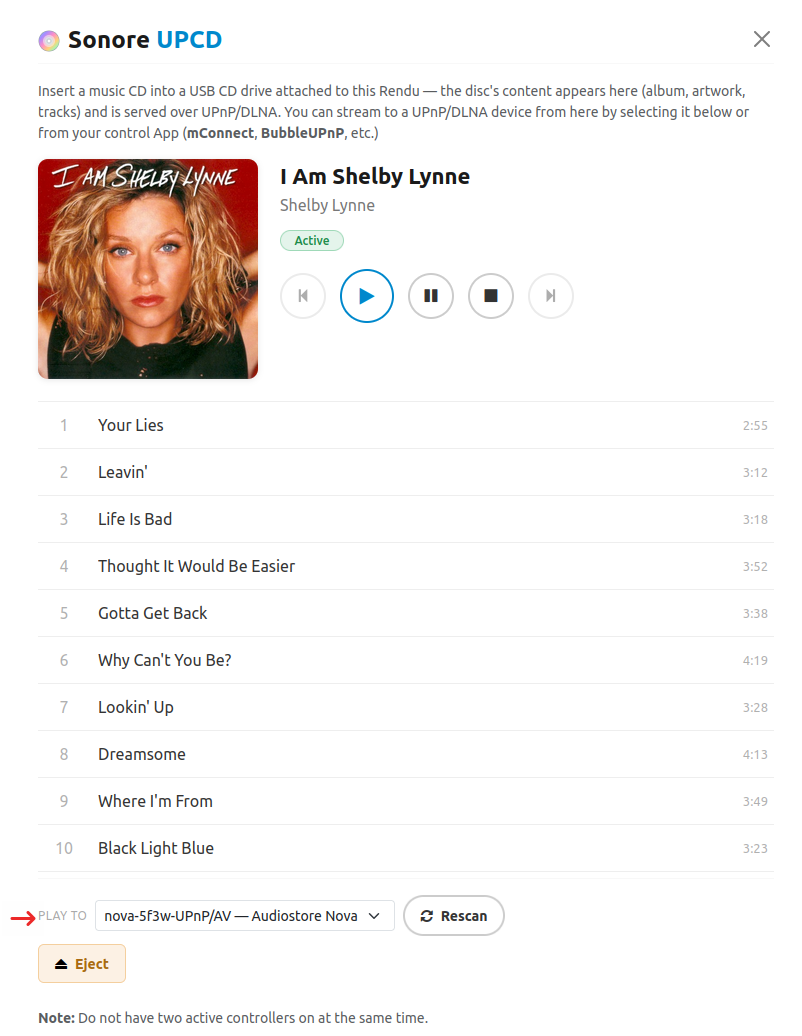 V3 cd playback